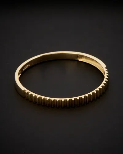 Italian Gold 14k  Ribbed Band Ring