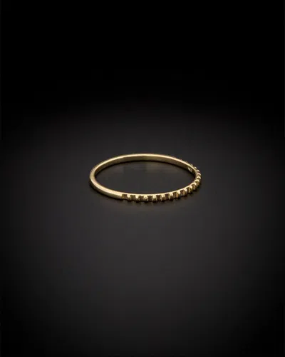 Italian Gold Ribbed Band Ring