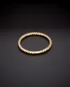Italian Gold Ribbed Stack Ring In Gold