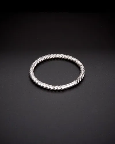 ITALIAN GOLD 14K ITALIAN GOLD RIBBED STACK RING