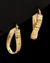 Italian Gold 14k  Ripple & Twist Hoops
