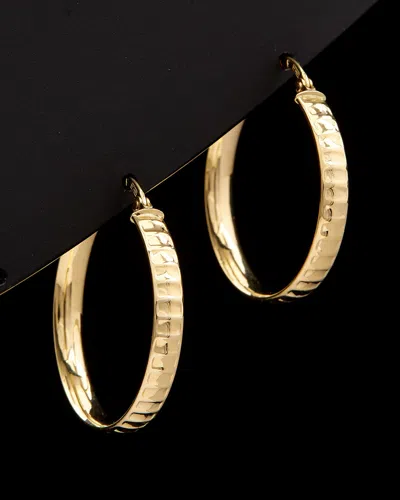 Italian Gold Ripple Hoops