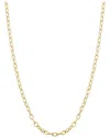 Italian Gold Rolo Link Chain Necklace