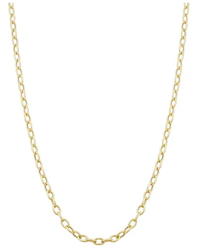 Italian Gold Rolo Link Chain Necklace
