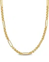 Italian Gold 14k  Rolo Station Link Necklace In Gold