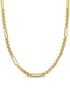 Italian Gold 14k  Rolo Station Link Necklace