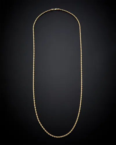 Italian Gold Rope Chain Necklace
