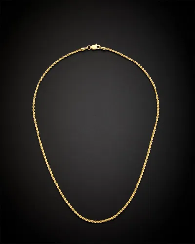 Italian Gold Rope Chain Necklace