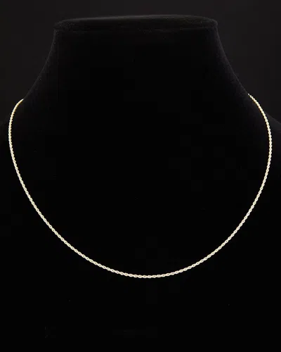 Italian Gold 14k  Rope Link Chain Necklace