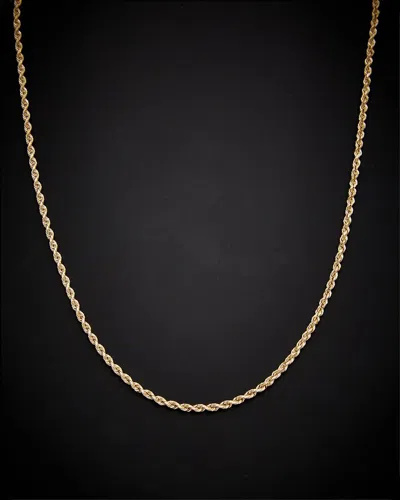 Italian Gold Rope Necklace