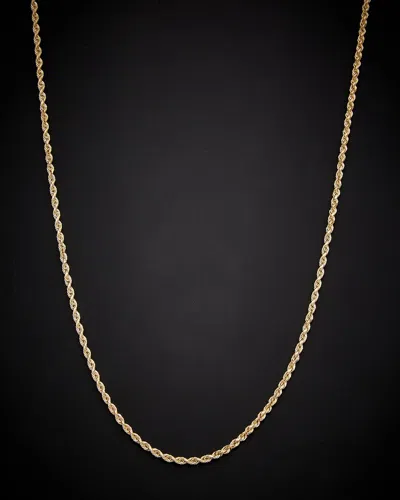 Italian Gold Rope Necklace