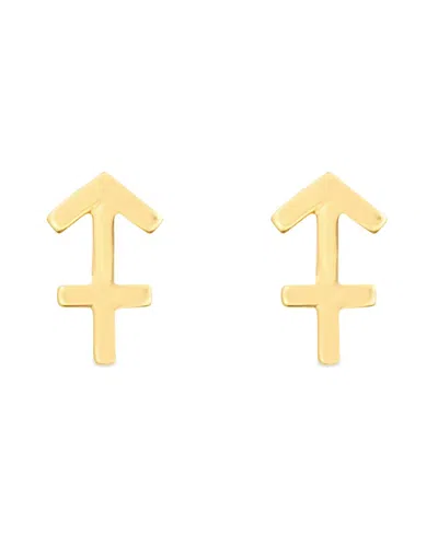 Italian Gold 14k  Sagittarius Earrings