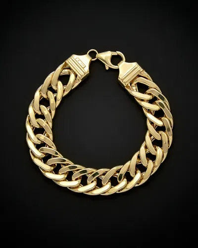 Italian Gold Semi-solid Curb Link Bracelet