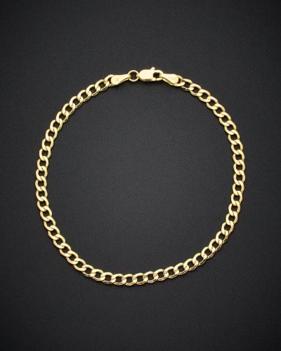 Italian Gold 14k  Semi-solid Light Cuban Bracelet