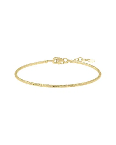 Italian Gold 14k  Skinny Bangle Bracelet