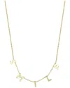 Italian Gold Smile Charm Necklace
