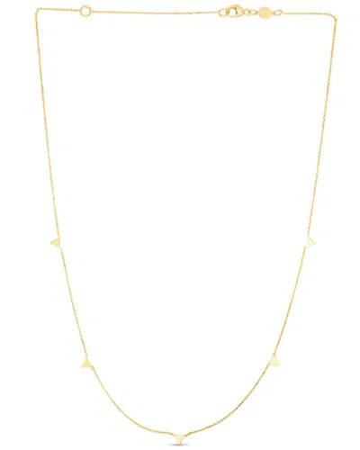 Italian Gold Spike Necklace