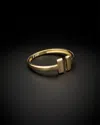 Italian Gold Split Bar Ring