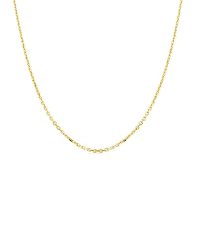 Italian Gold Square Cable Chain Necklace