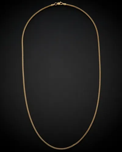 Italian Gold Square Franco Necklace