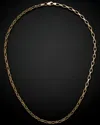 Italian Gold 14k  Square Link Necklace