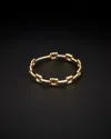 Italian Gold Square Station Ring