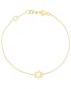Italian Gold Star Of David Bracelet
