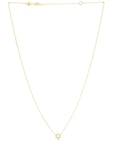 Italian Gold Star Of David Bracelet