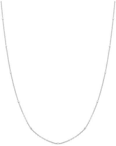 Italian Gold Station Cable Chain Necklace