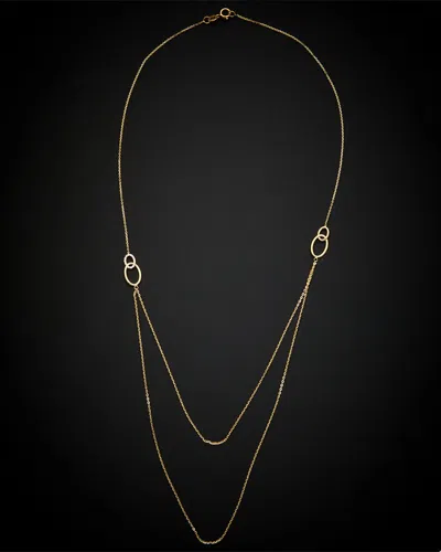 Italian Gold 14k  Station Necklace