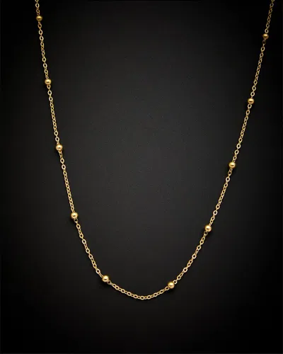 Italian Gold 14k  Station Necklace In No Colour