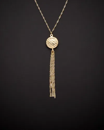 Italian Gold Tassel Necklace