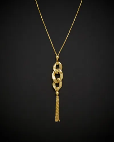 Italian Gold Tassel Necklace