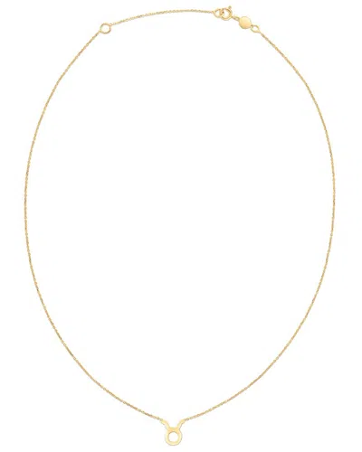 Italian Gold Taurus Necklace