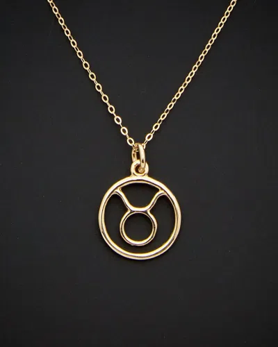 Italian Gold Taurus Zodiac Necklace