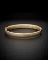 Italian Gold Textured Hinge Bangle In Gold