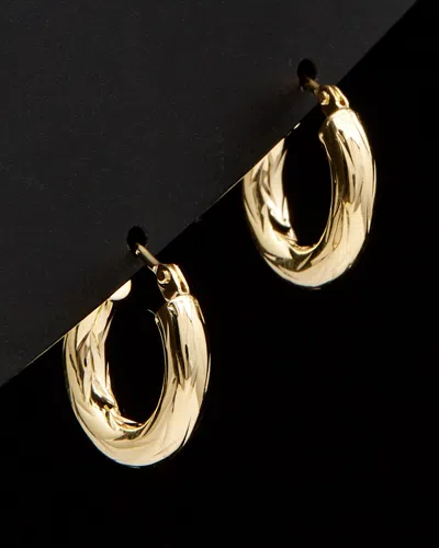 Italian Gold Textured Hoops