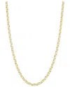Italian Gold Tiger Eye Chain Necklace