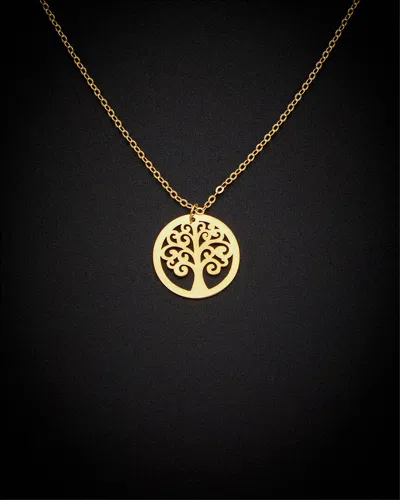Italian Gold Tree Of Life Necklace
