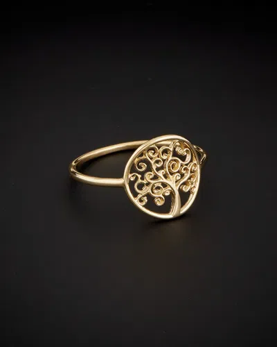 Italian Gold Tree Of Life Ring In Gold