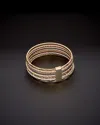 Italian Gold Tri-tone 7-days Ring