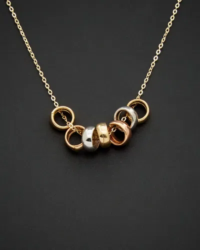 Italian Gold Tri-tone Necklace