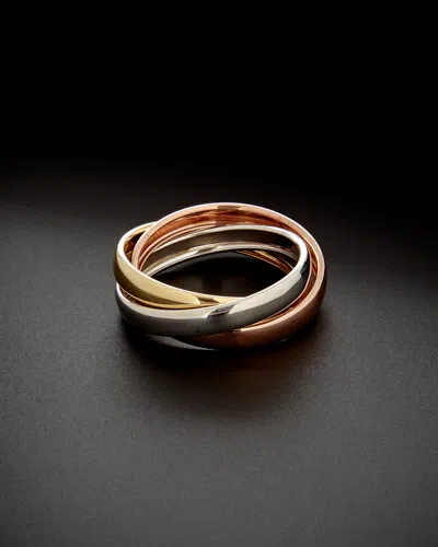Italian Gold Tri-tone Rolling Ring