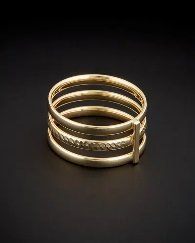 Italian Gold Triple Band Ring In Gold