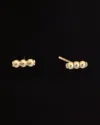 Italian Gold Triple Bar Studs