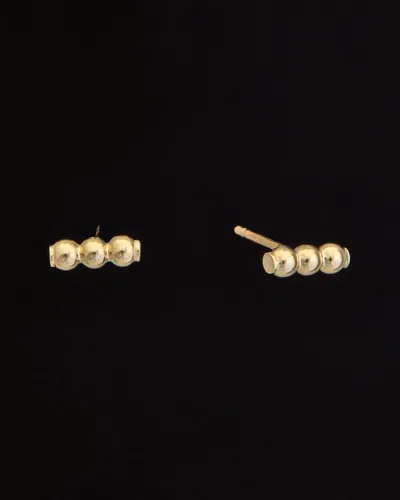 Italian Gold Triple Bar Studs