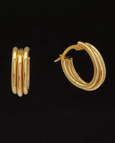 Italian Gold 14k  Triple Oval Hoops