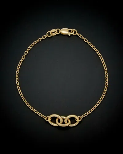 Italian Gold Triple Oval Rolo Link Bracelet