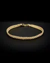 Italian Gold Triple Row Semi-solid Rope Bracelet