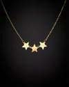 Italian Gold Triple Star Necklace